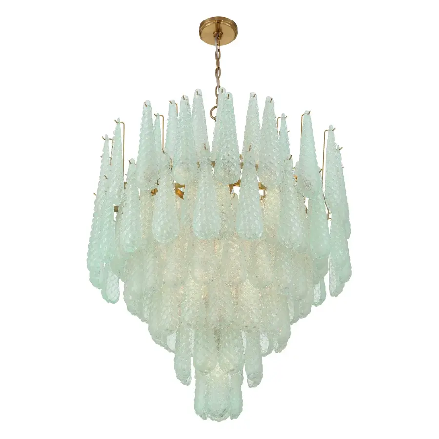 Stunning Mid-Century Statement Piece with Artisan Hand-Blown Glass - Image 4