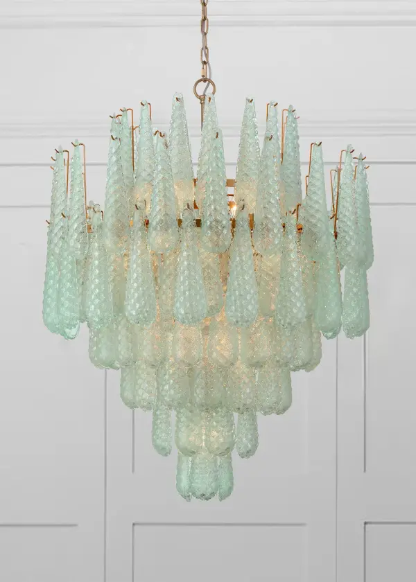 Stunning Mid-Century Statement Piece with Artisan Hand-Blown Glass - Image 6