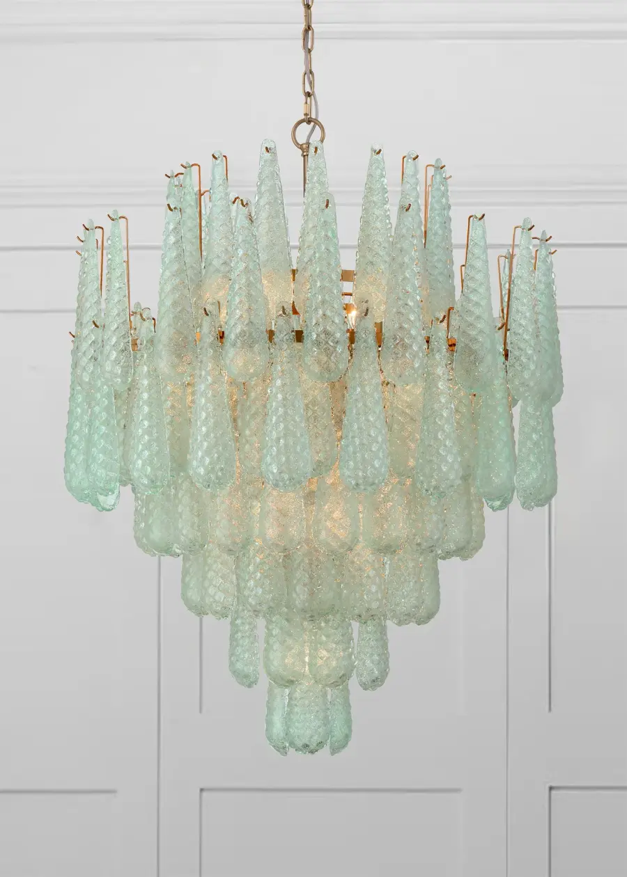 Stunning Mid-Century Statement Piece with Artisan Hand-Blown Glass - Image 6