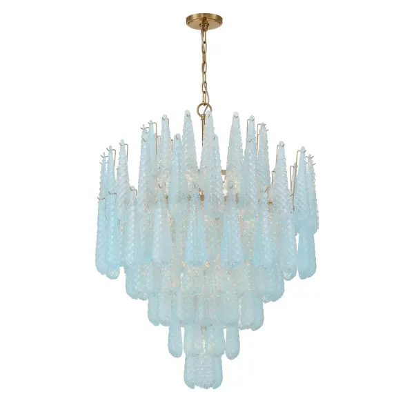 Stunning Mid-Century Statement Piece with Artisan Hand-Blown Glass - Image 8