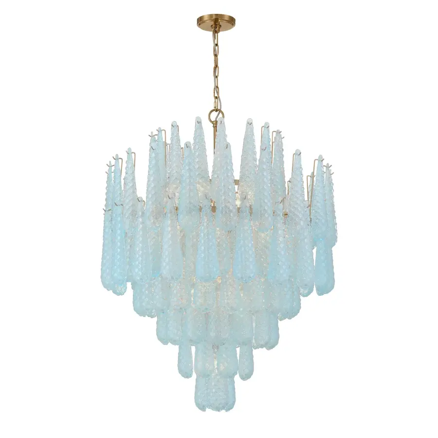 Stunning Mid-Century Statement Piece with Artisan Hand-Blown Glass - Image 8