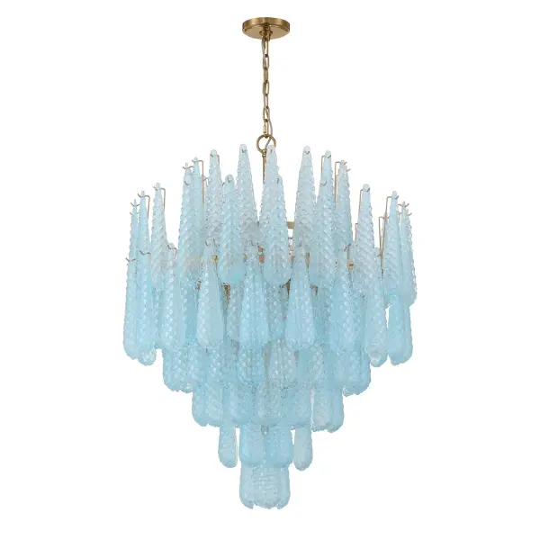 Stunning Mid-Century Statement Piece with Artisan Hand-Blown Glass - Image 9
