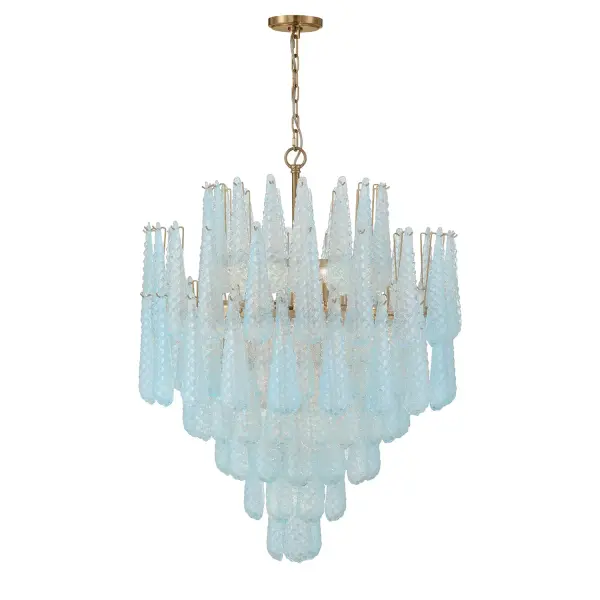 Stunning Mid-Century Statement Piece with Artisan Hand-Blown Glass - Image 10
