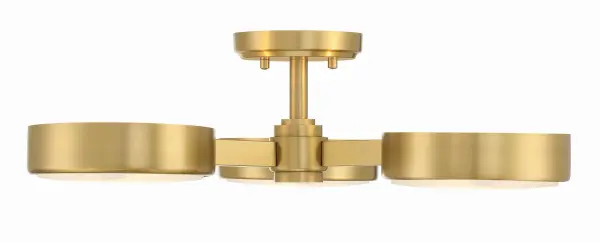 Orson 22.5" Semi Flush Mount in Modern Gold - Image 3