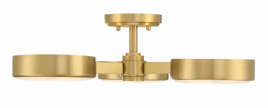 Orson 22.5" Semi Flush Mount in Modern Gold - Image 3