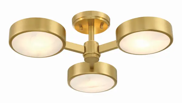 Orson 22.5" Semi Flush Mount in Modern Gold - Image 4