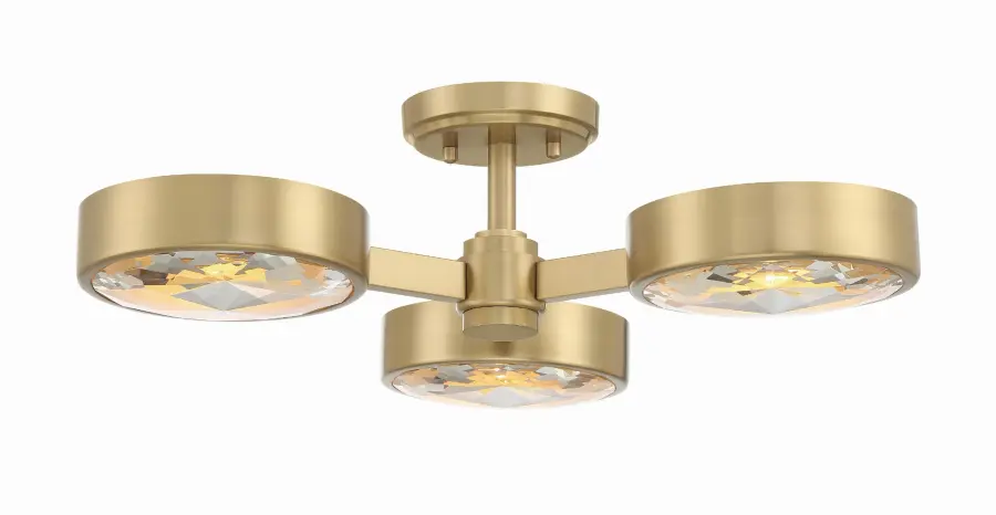 Orson 22.5" Semi Flush Mount in Modern Gold - Image 8