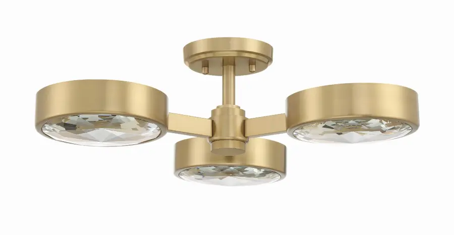Orson 22.5" Semi Flush Mount in Modern Gold - Image 9