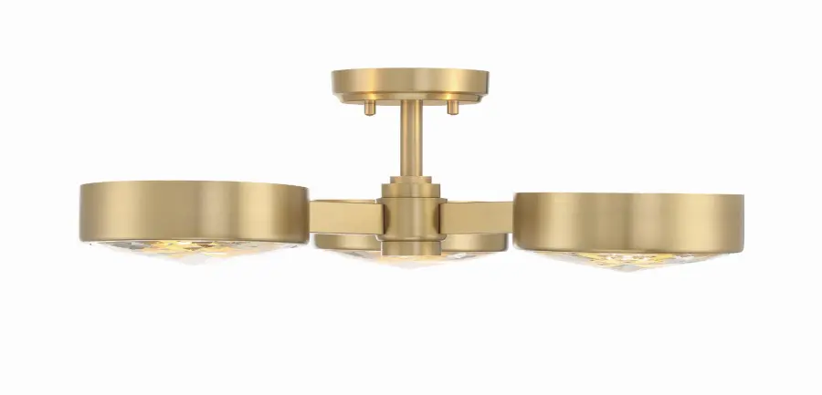 Orson 22.5" Semi Flush Mount in Modern Gold - Image 10