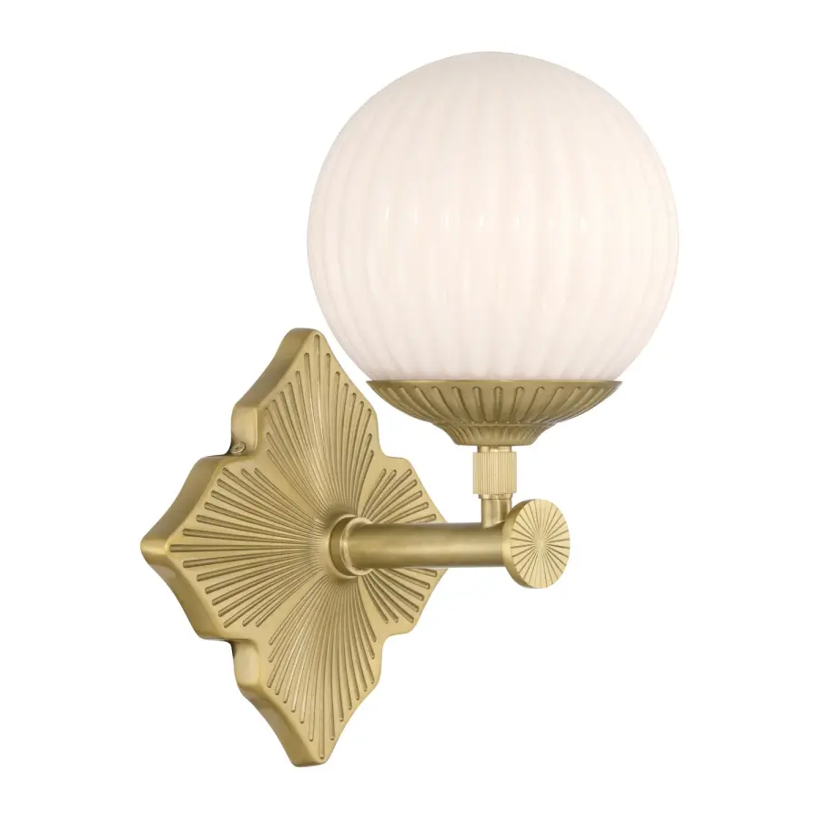 Orly 7.5" Polished Nickel Sconce with Clear Glass - Image 1