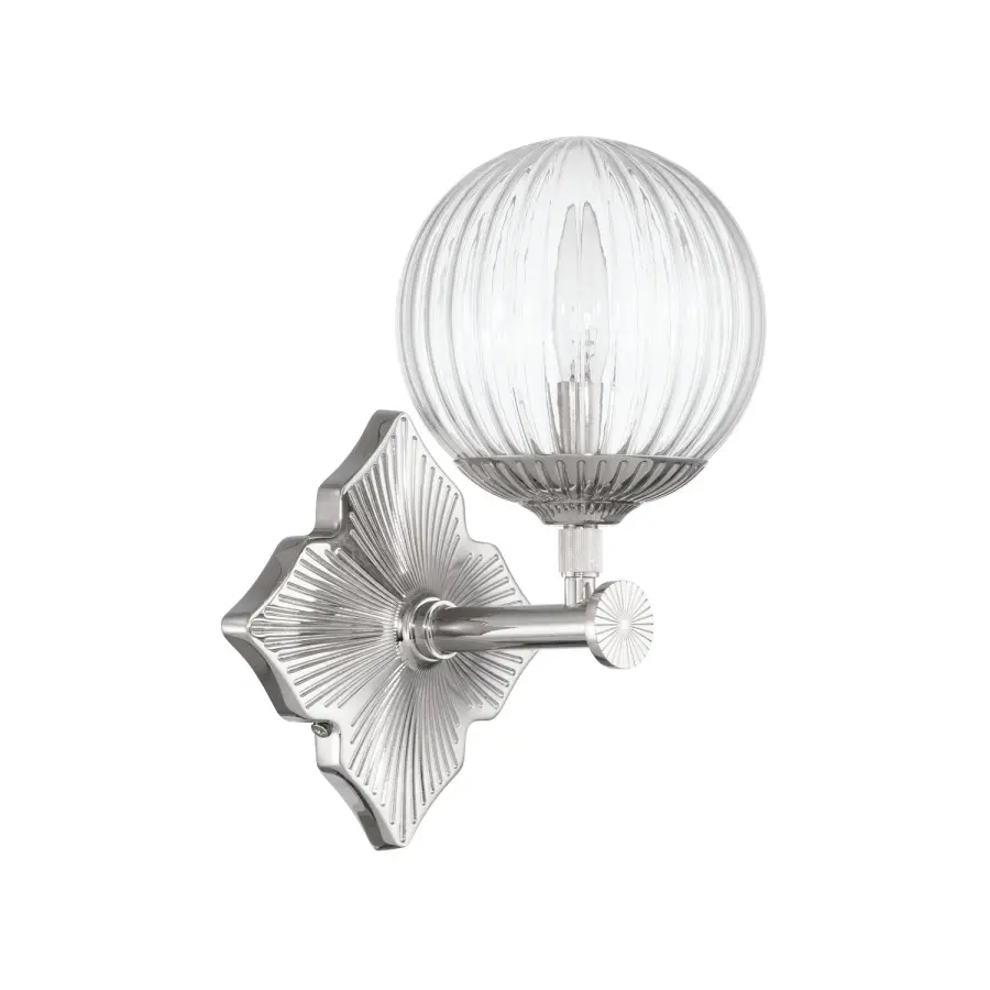 Orly 7.5" Polished Nickel Sconce with Clear Glass - Image 24