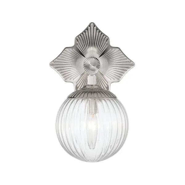 Orly 7.5" Polished Nickel Sconce with Clear Glass - Image 25