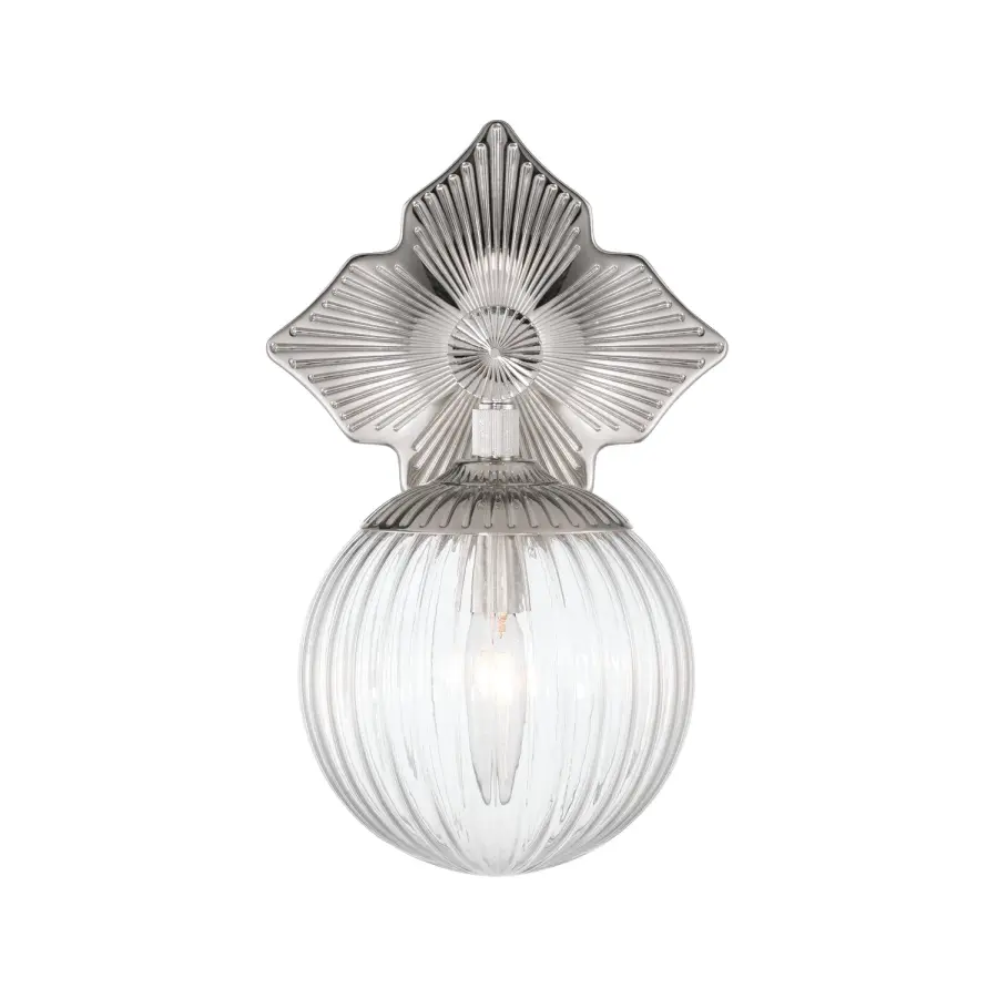 Orly 7.5" Polished Nickel Sconce with Clear Glass - Image 25