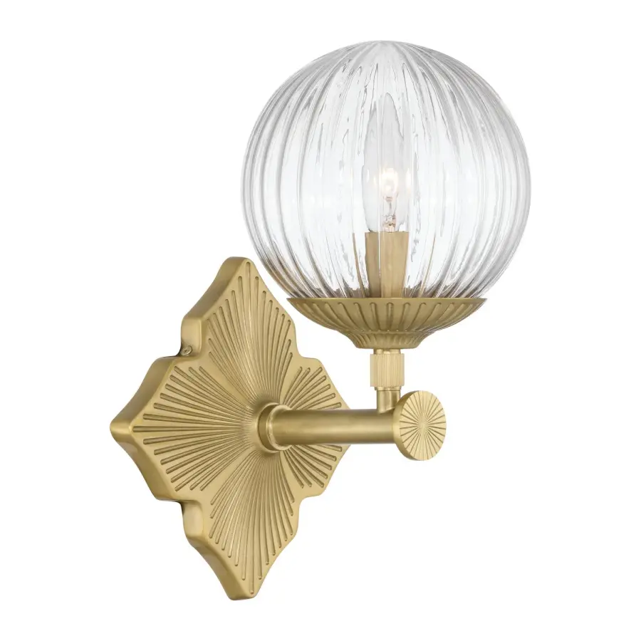 Orly 7.5" Polished Nickel Sconce with Clear Glass - Image 8
