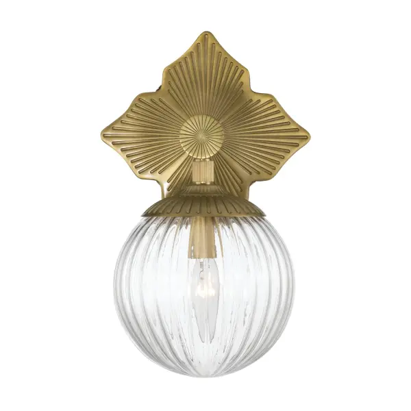 Orly 7.5" Polished Nickel Sconce with Clear Glass - Image 10