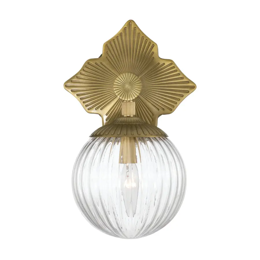 Orly 7.5" Polished Nickel Sconce with Clear Glass - Image 10
