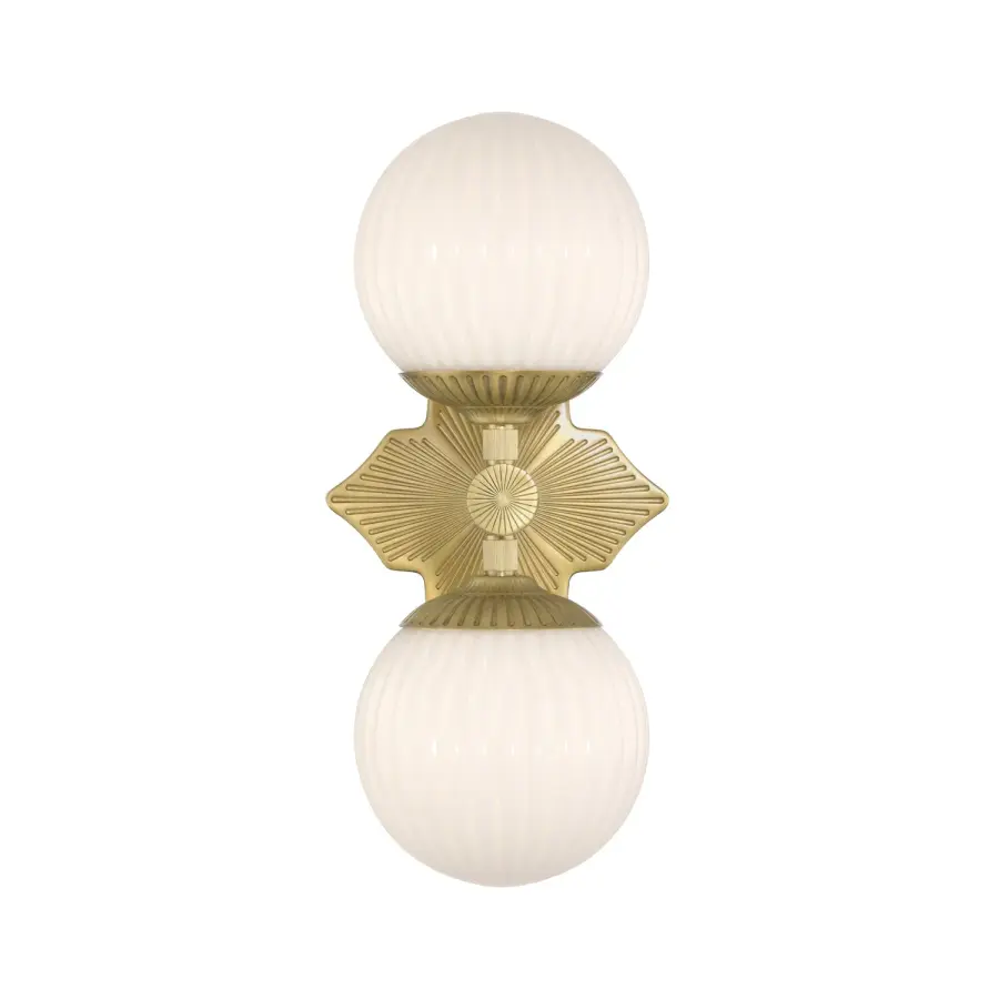 Orly 7.5" Aged Brass Sconce with Clear Glass - Image 3