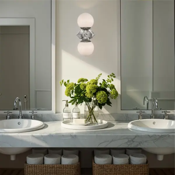 Orly 7.5" Aged Brass Sconce with Clear Glass - Image 21