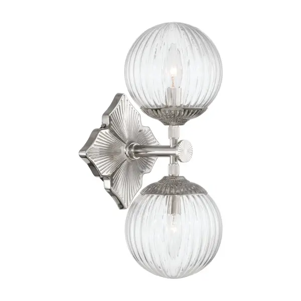 Orly 7.5" Aged Brass Sconce with Clear Glass - Image 23