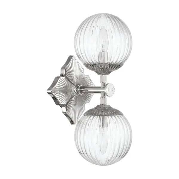 Orly 7.5" Aged Brass Sconce with Clear Glass - Image 24