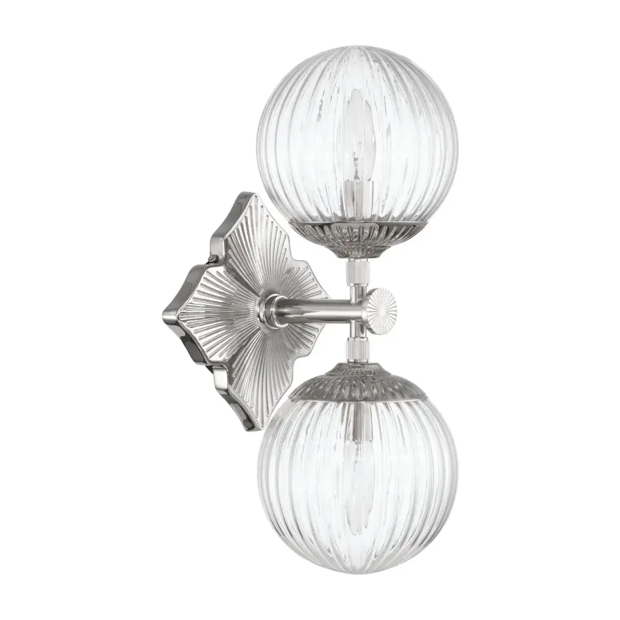 Orly 7.5" Aged Brass Sconce with Clear Glass - Image 24