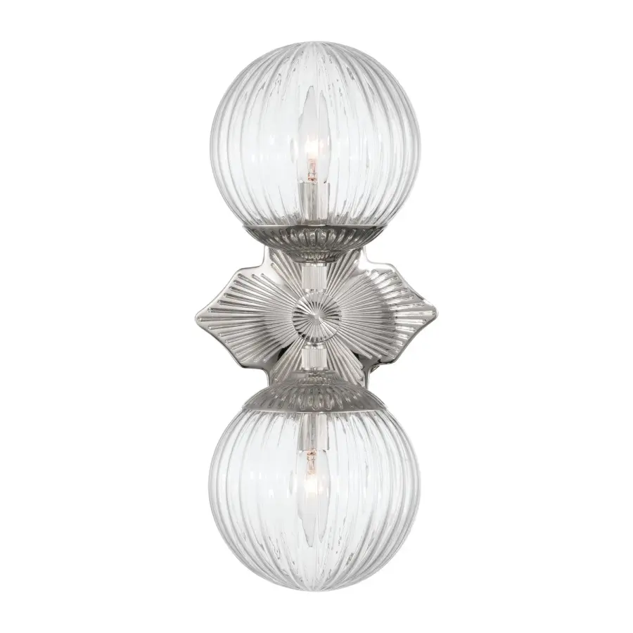 Orly 7.5" Aged Brass Sconce with Clear Glass - Image 25