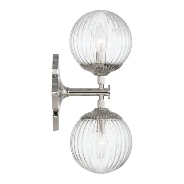 Orly 7.5" Aged Brass Sconce with Clear Glass - Image 26