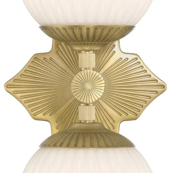 Orly 7.5" Aged Brass Sconce with Clear Glass - Image 5