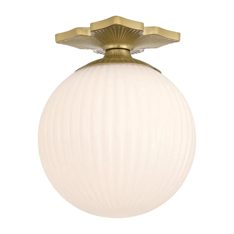 Orly 10" Semi Flush Mount in Aged Brass - Image 1