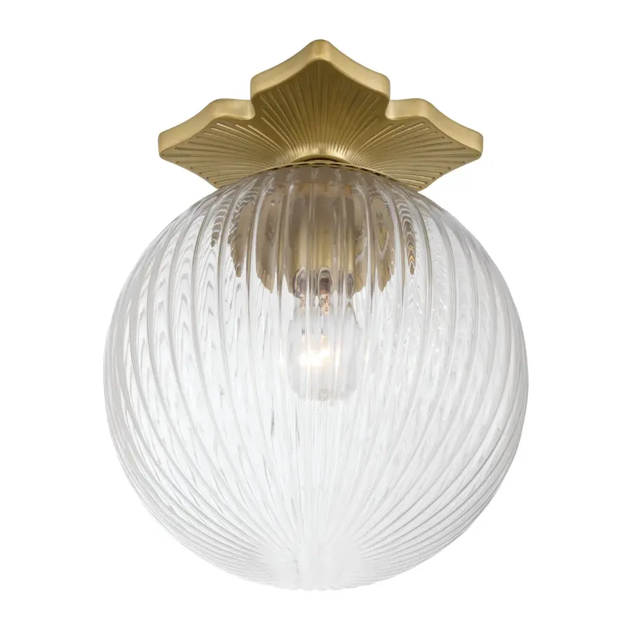 Orly 10" Semi Flush Mount in Aged Brass - Image 11