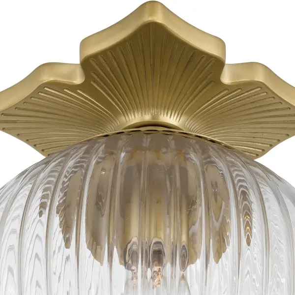 Orly 10" Semi Flush Mount in Aged Brass - Image 12