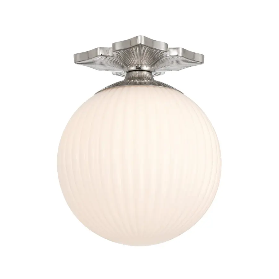 Orly 10" Semi Flush Mount in Aged Brass - Image 16