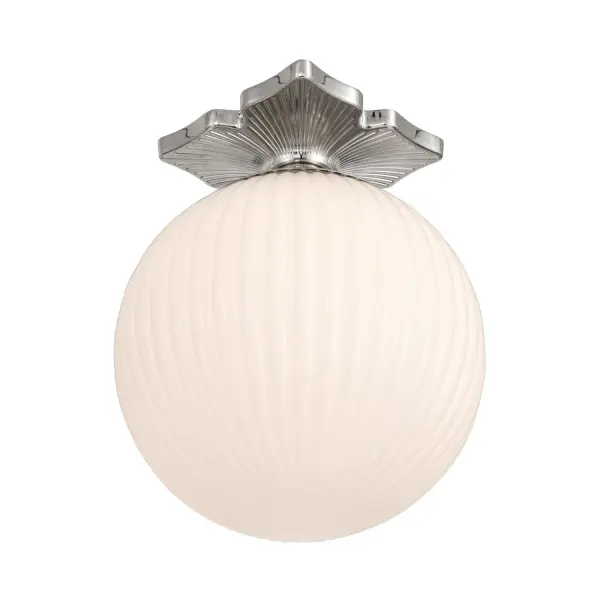 Orly 10" Semi Flush Mount in Aged Brass - Image 19