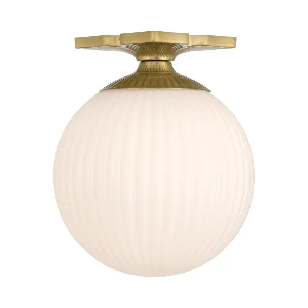Orly 10" Semi Flush Mount in Aged Brass - Image 3