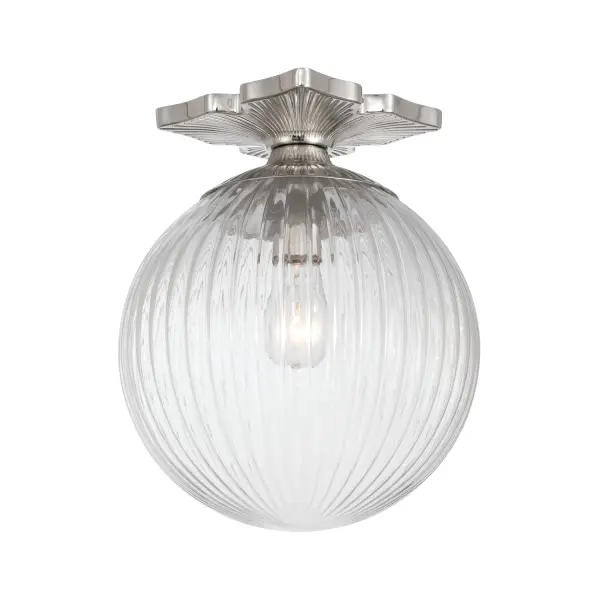 Orly 10" Semi Flush Mount in Aged Brass - Image 23
