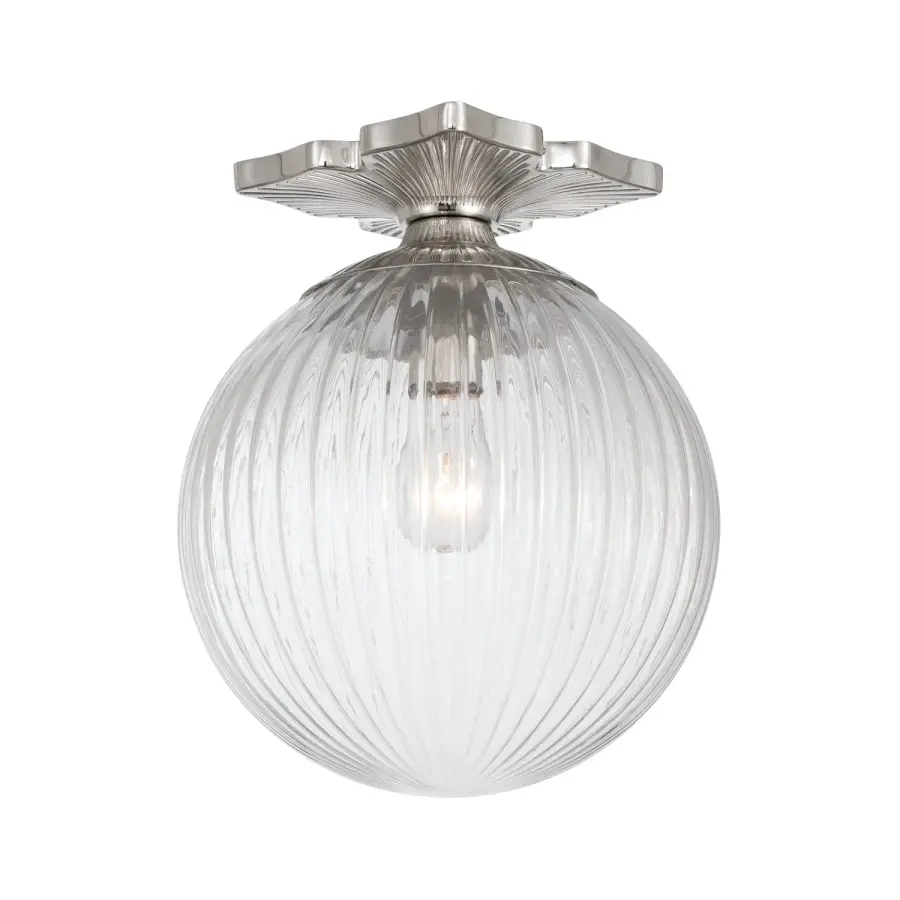 Orly 10" Semi Flush Mount in Aged Brass - Image 23