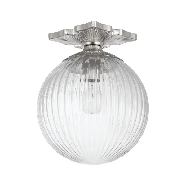 Orly 10" Semi Flush Mount in Aged Brass - Image 24