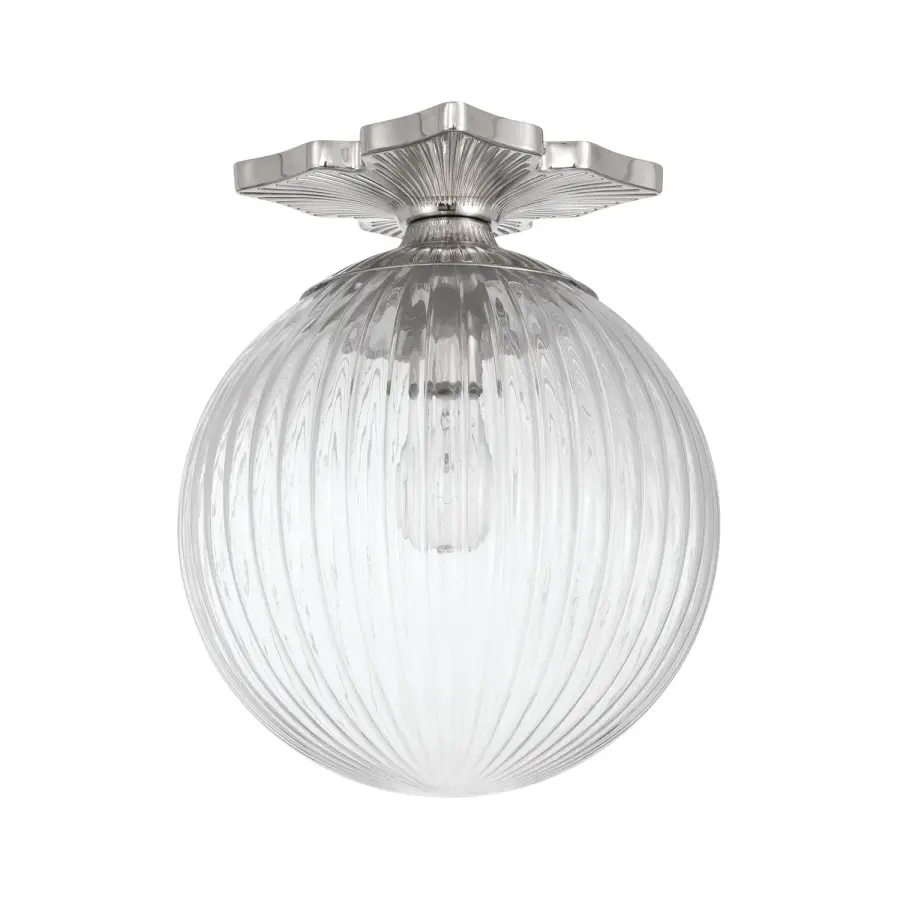 Orly 10" Semi Flush Mount in Aged Brass - Image 24