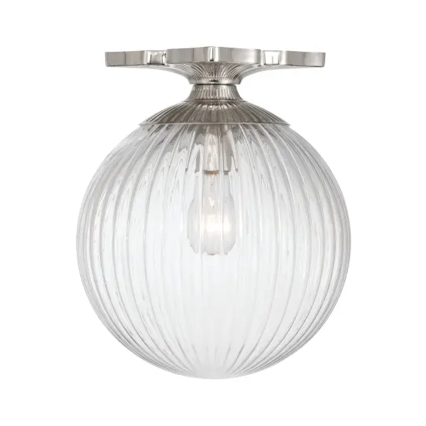 Orly 10" Semi Flush Mount in Aged Brass - Image 25