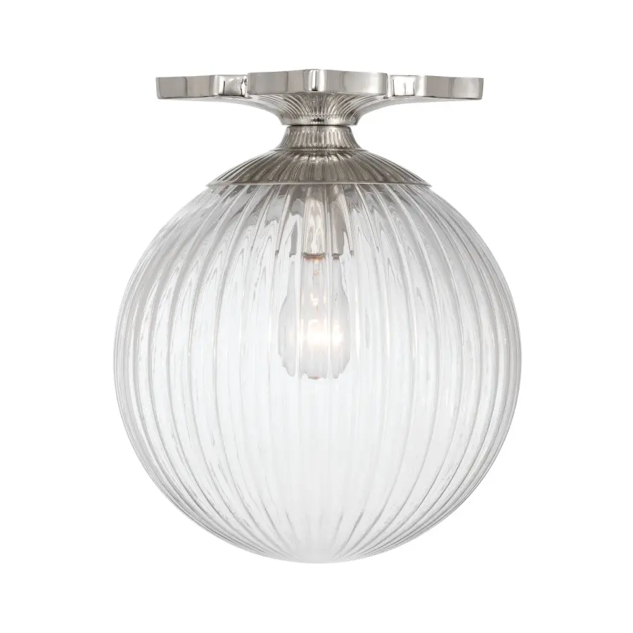 Orly 10" Semi Flush Mount in Aged Brass - Image 25