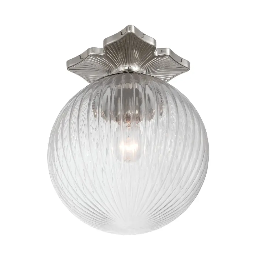 Orly 10" Semi Flush Mount in Aged Brass - Image 26