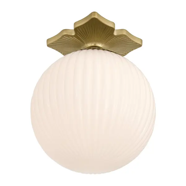 Orly 10" Semi Flush Mount in Aged Brass - Image 4