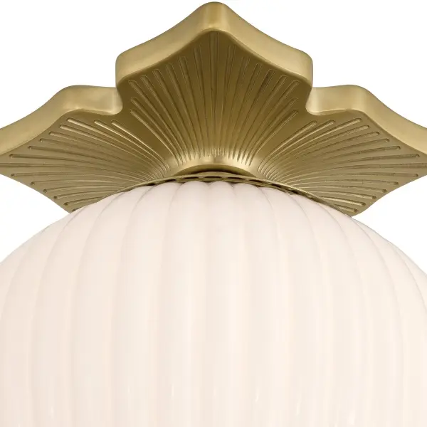 Orly 10" Semi Flush Mount in Aged Brass - Image 5