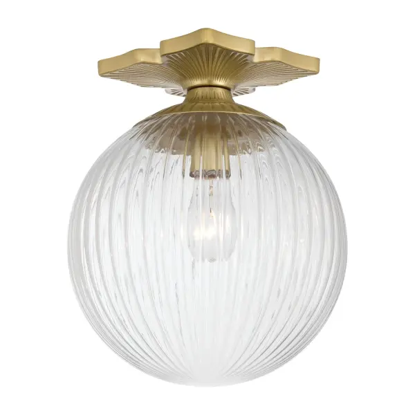 Orly 10" Semi Flush Mount in Aged Brass - Image 8