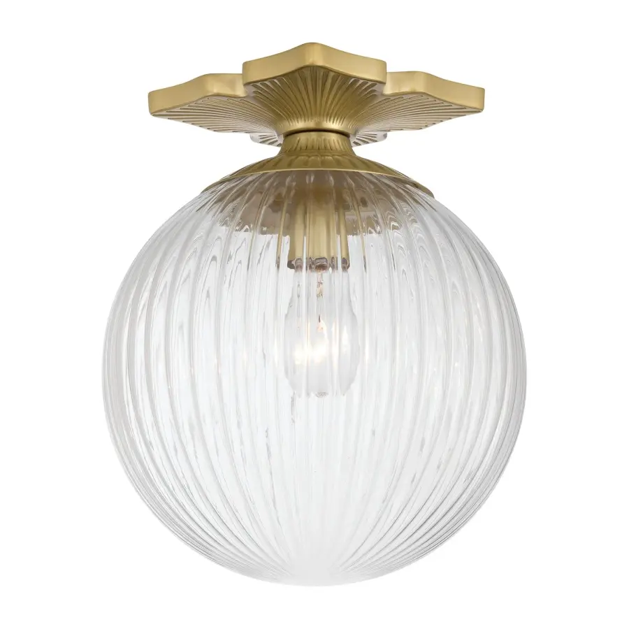 Orly 10" Semi Flush Mount in Aged Brass - Image 8