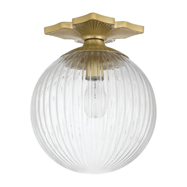Orly 10" Semi Flush Mount in Aged Brass - Image 9