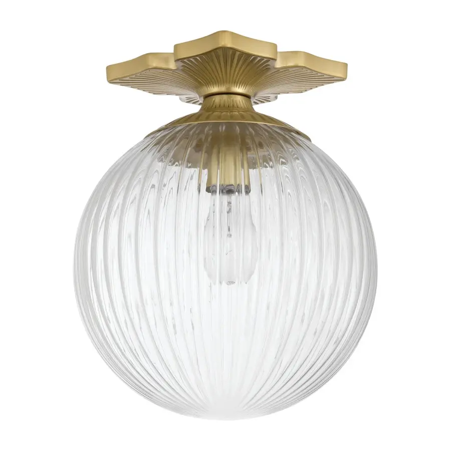 Orly 10" Semi Flush Mount in Aged Brass - Image 9