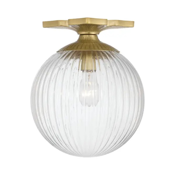 Orly 10" Semi Flush Mount in Aged Brass - Image 10