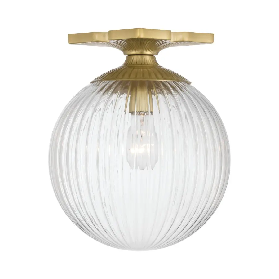 Orly 10" Semi Flush Mount in Aged Brass - Image 10