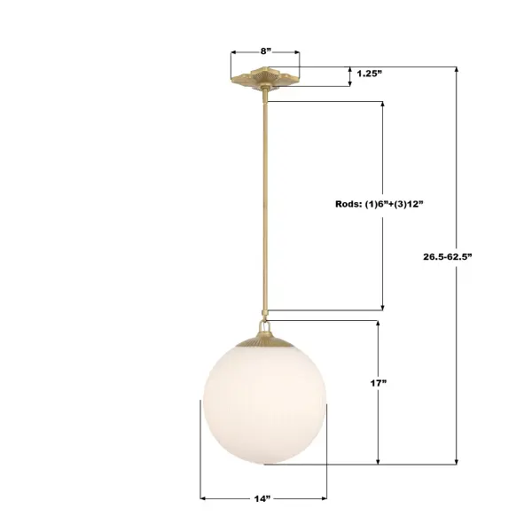 Orly 14" Pendant - Image 7